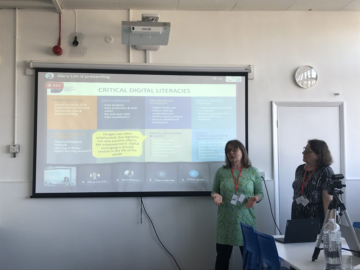 Kicking off our Mutliplier event with a presentation about critical digital literacies by <a href="/lilomaki/">Liisa Ilomäki</a> and <a href="/MinnaHL/">Minna Lakkala</a> #DigitalLiteracy #ErasmusPlus
