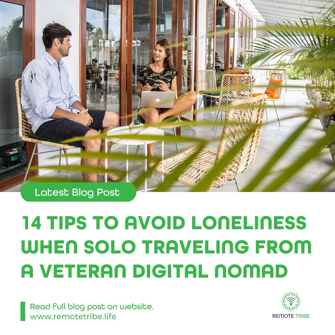 RemoteTribeLife's tweet photo. Travel loneliness is real and can be triggered by various things. Here are some tips to help you make friends, connect with others while traveling solo or have a great time in your own company! https://t.co/hKkbzW4c5f

Like &amp; retweet this post to support us! 🌍����
#dncommunities https://t.co/pjDgfp3ihG