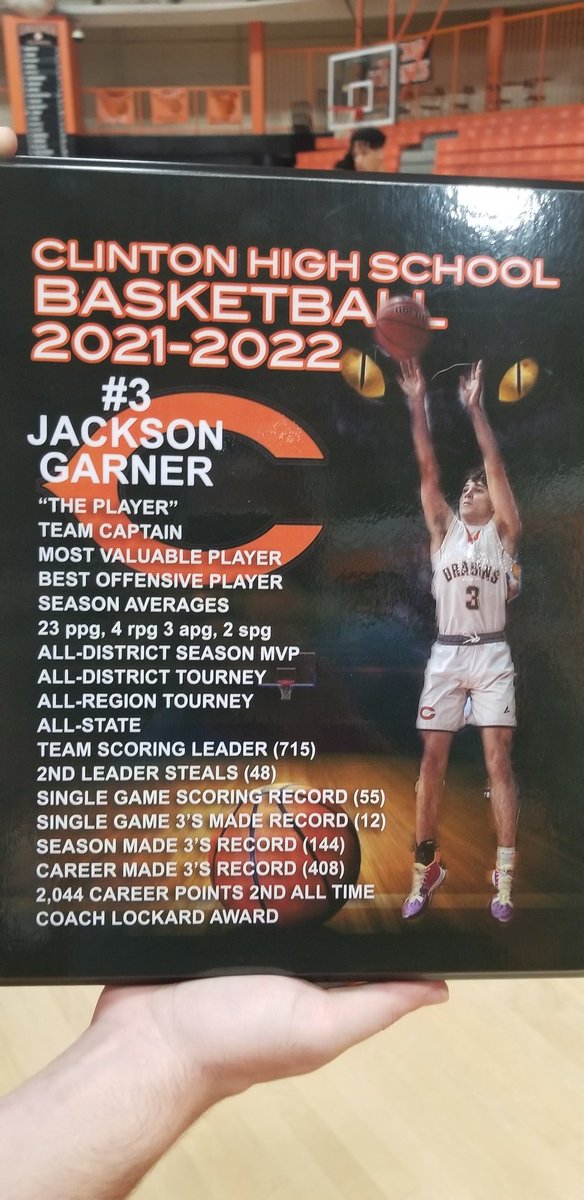 Well done <a href="/jacksongarner3_/">Jackson Garner</a> Thank you <a href="/5StarPreps/">5Star Preps</a> for your coverage of Jack and the Clinton boys these past 4 years🤟