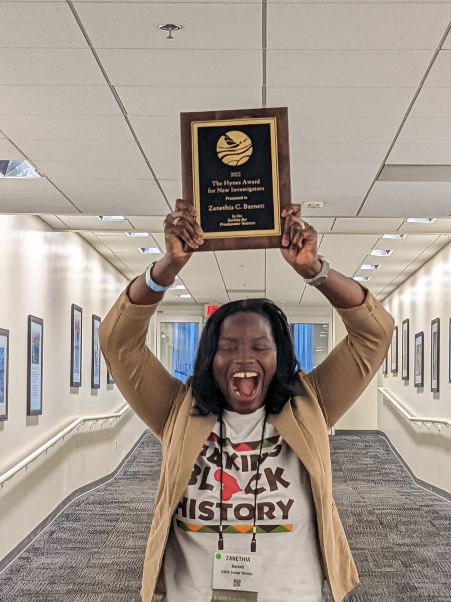 Yesterday I felt seen and valued for my hard work! I was elated to receive the SFS Hynes Early Career Scientist Award and to serve on a panel discussing barriers due to race and ethnicity in the field of freshwater science. <a href="/BenthosNews/">Freshwater Science</a>