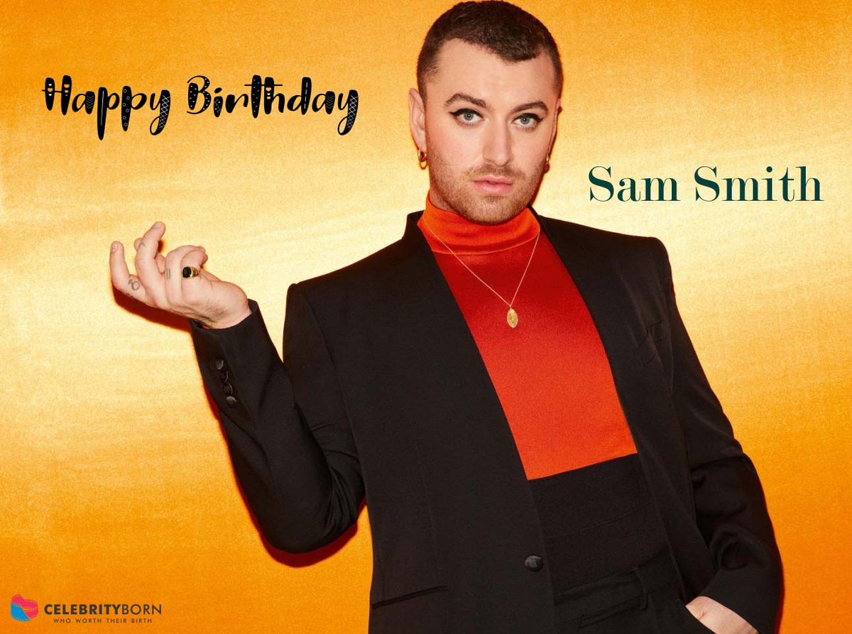 CelebrityBorn's tweet photo. Happy Birthday to SAM SMITH (English Singer, Songwriter & Musician)
- Other Name : Samuel Frederick Smith, Sam
#samsmith #singer #songwriter #musician #samsmithbirthday
About : https://t.co/SHv9n5wbhy https://t.co/4USPKZxTTD