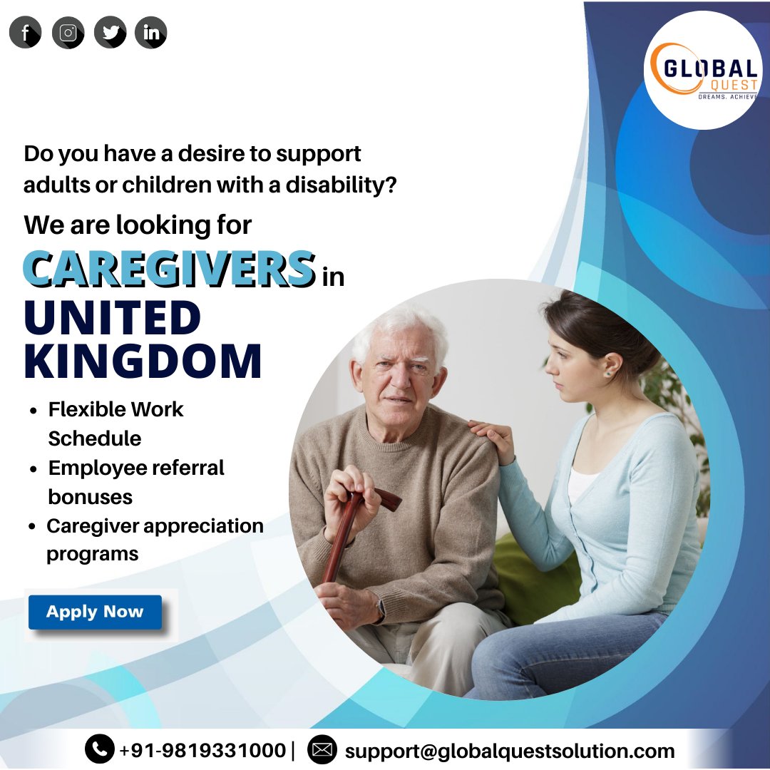 ImigrationQuest's tweet photo. Do you have a desire to support adults or children with a disability? 
Then this job is for you! 
Please Fill-up the Form: https://t.co/GXpkqut30J

#caregiver #caregiversupport #caregiverlife #caregivers #CaregiverStress #caretaker #careworker #CareWorkerJobs #ukworkpermit #ukjob https://t.co/ReotB2WCNf