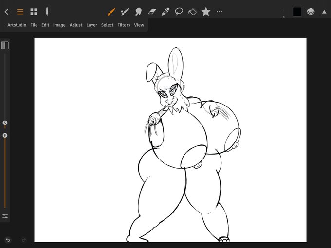 I need to draw chubby/fat more. I keep doing this thing where I draw chubby, then go hyper thicc. Not