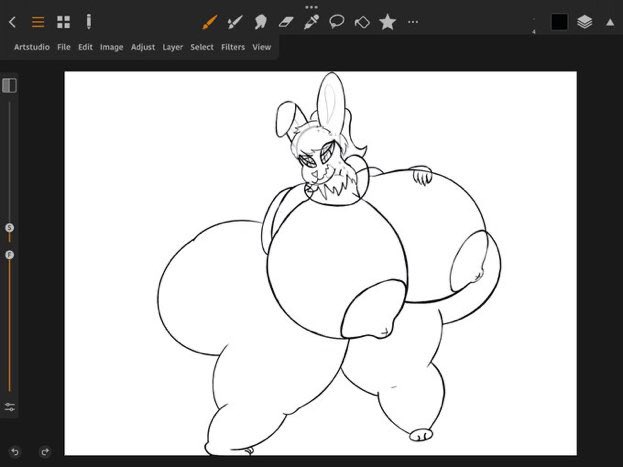 I need to draw chubby/fat more. I keep doing this thing where I draw chubby, then go hyper thicc. Not