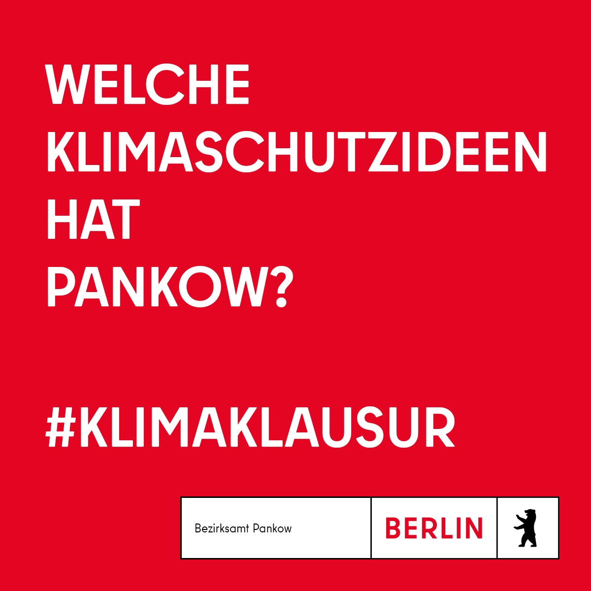 BA_Pankow's tweet photo. Morgen machen die Bezirksstadträte von #Pankow eine #Klimaklausur, um den #Klimaschutz im Bezirk voranzubringen.
Welche Ideen für den Klimaschutz sollten bei der Klausur besprochen werden? Was sind Ihre Ideen? https://t.co/HfujBNWTlp