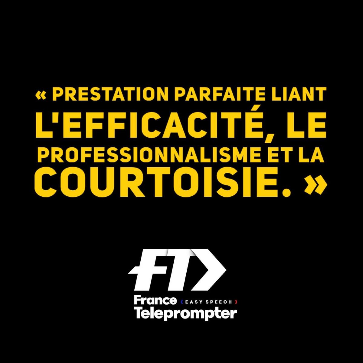 FrTeleprompter's tweet photo. Ce que nos clients pensent de nous 👌🏻
Et vous ? Vous êtes-vous déjà fait prompter ? 😏

#prompter #prompteur #teleprompter #teleprompterchallenge #prompterchallenge #event #avisclients https://t.co/8GLoaiVxVj