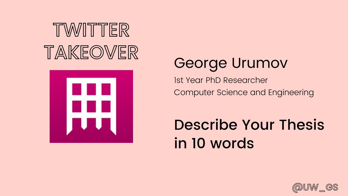UoW_GradSchool's tweet photo. #TwitterTakeover
"Deep Learning, Machine Learning, Support Vector Machines, Forecasting"
- George Urumov, 1st Year PhD Researcher @uw_fst
#PhDShowcase #UoWGradFest22 https://t.co/RflYY47fAo