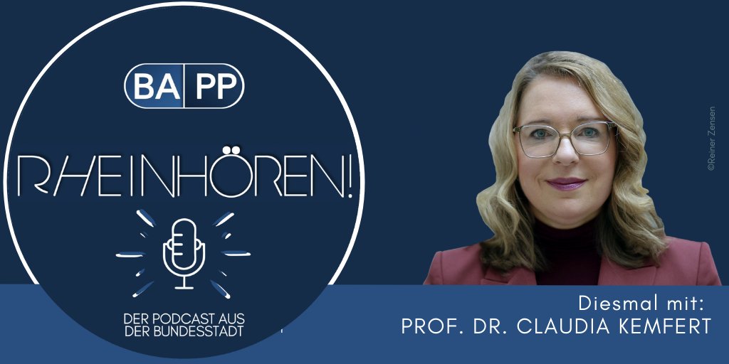 Aufgepasst!📢

Die neue Folge „#Rheinhören!“ ist da. Zu Gast ist <a href="/CKemfert/">Claudia Kemfert</a>, <a href="/DIW_Berlin/">DIW Berlin</a>. Die #Energieökonomin spricht mit @Michael_Hirz u.a. über die ökologische #Transformation #Wirtschaft &amp; #Gesellschaft.

"Rheinhören" unter: bapp-bonn.de/podcast/ oder spoti.fi/3qa50CM