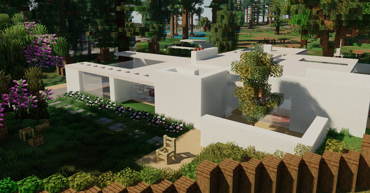 Modern house built on @ShapeStudioMC #Minecraft #minecraft建築コミュ #Minecraftbuilds