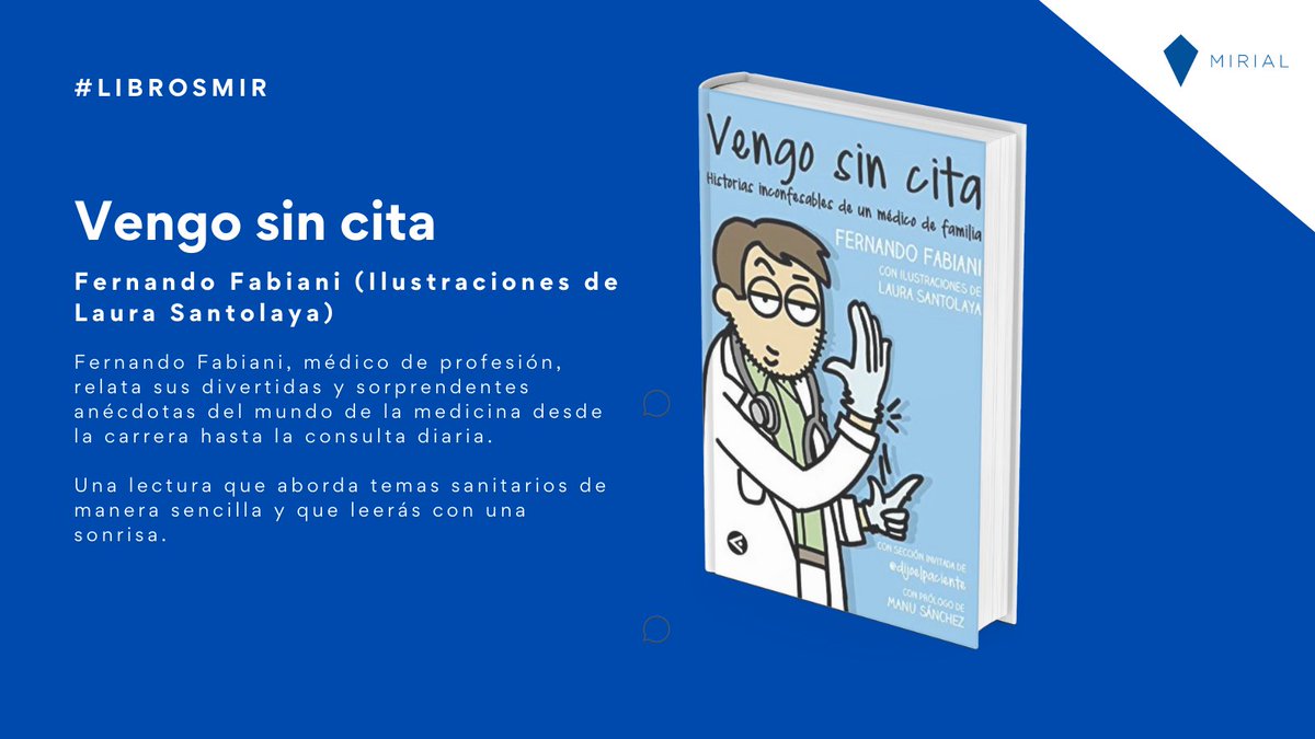 Vengo sin cita de @FernandoFabiani 🩺 con las ilustraciones de @p8ladas Uno  de los éxitos de Fernando Fabiani, en el que relata sus anécdotas como  médico 👨\u200d⚕ ¡Imposible quitar el ojo de, image size:1200x675