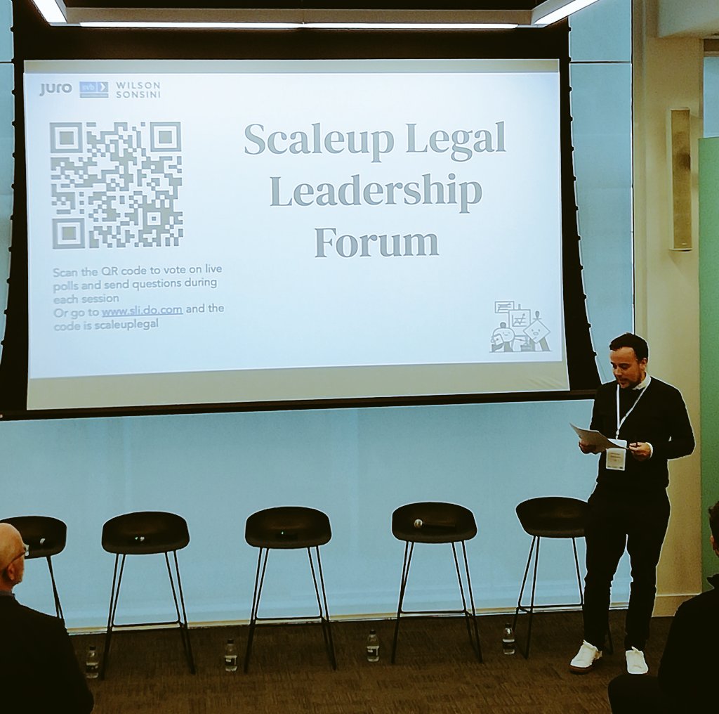 GetJuro's tweet photo. IT'S HAPPENING! our first in-person conference. @RMabey setting the scene 🤩 #SLLF https://t.co/XlCIfOdveI