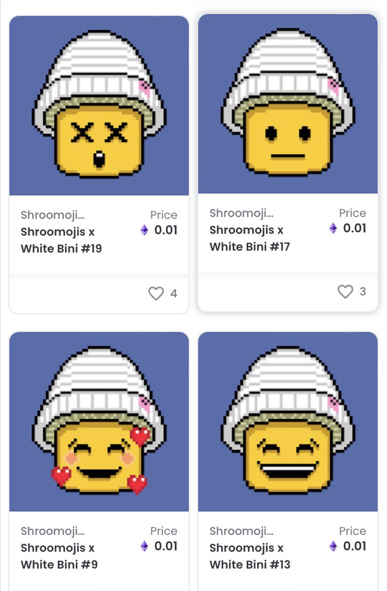 shroomojis's tweet photo. Only 9 items left in this limited collection! 100% of proceeds reinvested in small polygon artist. Go get one!

https://t.co/qJfolNDCDU https://t.co/jXWprsTRNs