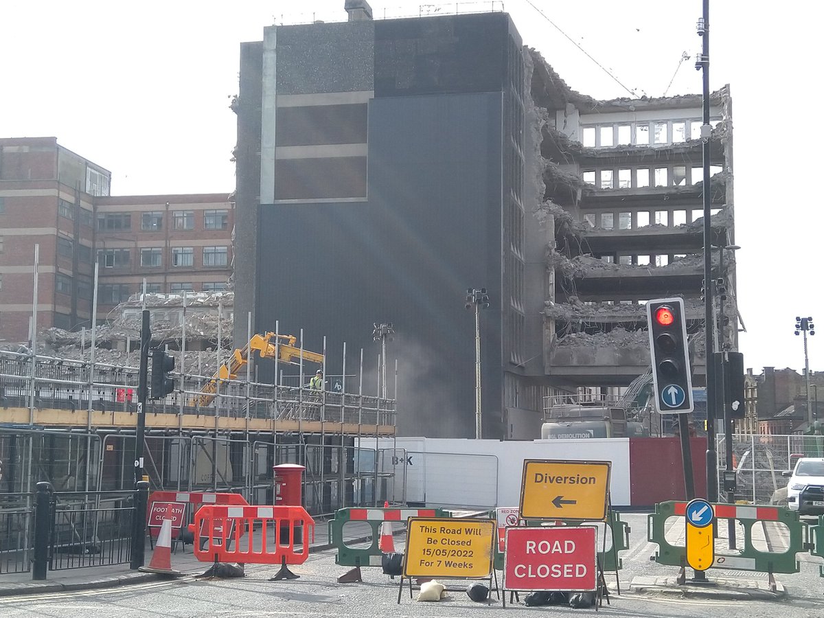 Demolition in progress for East Pilgrim Street project Pilgrim's Quarter #Newcastle doubt there will be ads many tears shed for loss of Commercial Union House as there were for the cinema next door <a href="/NewcastleCC/">Newcastle City Council</a> <a href="/NE1BID/">Newcastle NE1 Ltd</a> <a href="/AYUKViews/">Avison Young | UK</a>