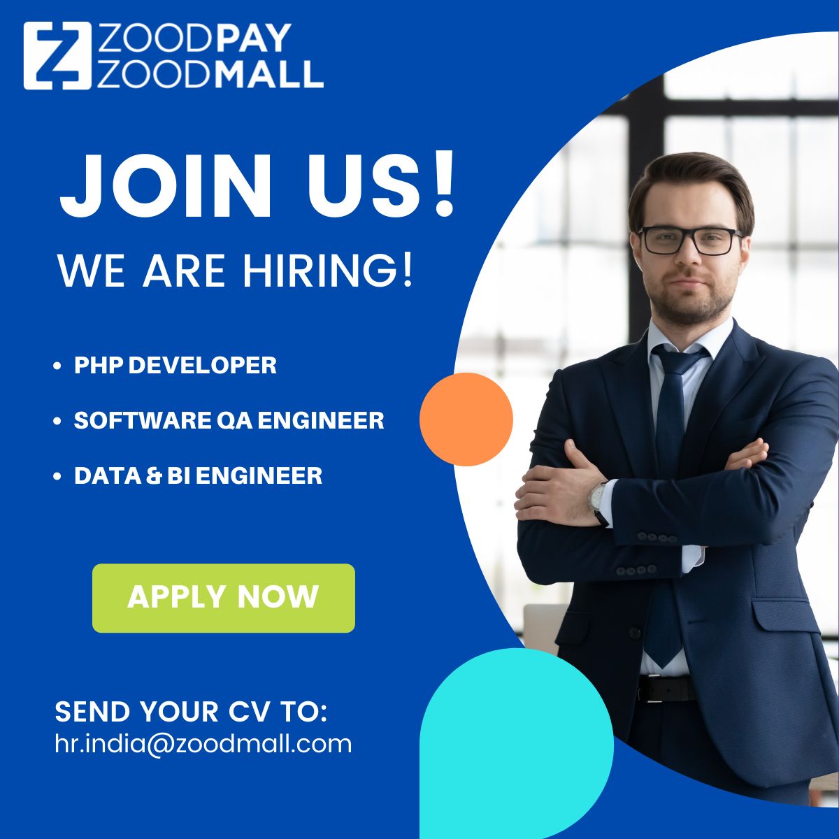 HRZoodpay's tweet photo. We are now #hiring #phpdeveloper #phpdevelopers #golangdeveloper #powerbideveloper #qaengineers #iosdeveloper #qalead #androiddeveloper #talentacquisition #biengineer for our #vadodara #gujarat office.
#zoodmall #zoodpay #zoodpayzoodmallindia #recruitments #gujaratjobs #careers https://t.co/6uyyisIBUy