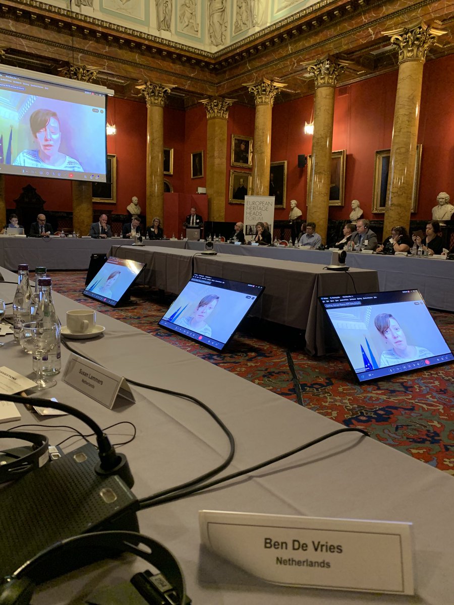 ben_vries's tweet photo. I am moved by the emotional #speech this morning at the #EHHF meeting by Kateryna #Chuyeva , the Deputy Minister of Culture in #Ukraine. She elaborated on the 250 cultural sites that were deliberately destructed by Russian troops. Join the Cultural Resistance. https://t.co/vNY8tXuyaP