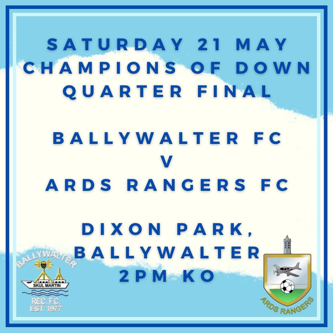 ardsrangersfc's tweet photo. #championsofDown #weekendfixture #ardsrangersfc #lovearfc https://t.co/O9I5K9xjdP
