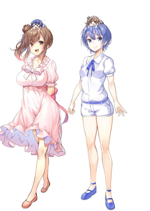 つづみちゃん立ち絵少し進めました。 