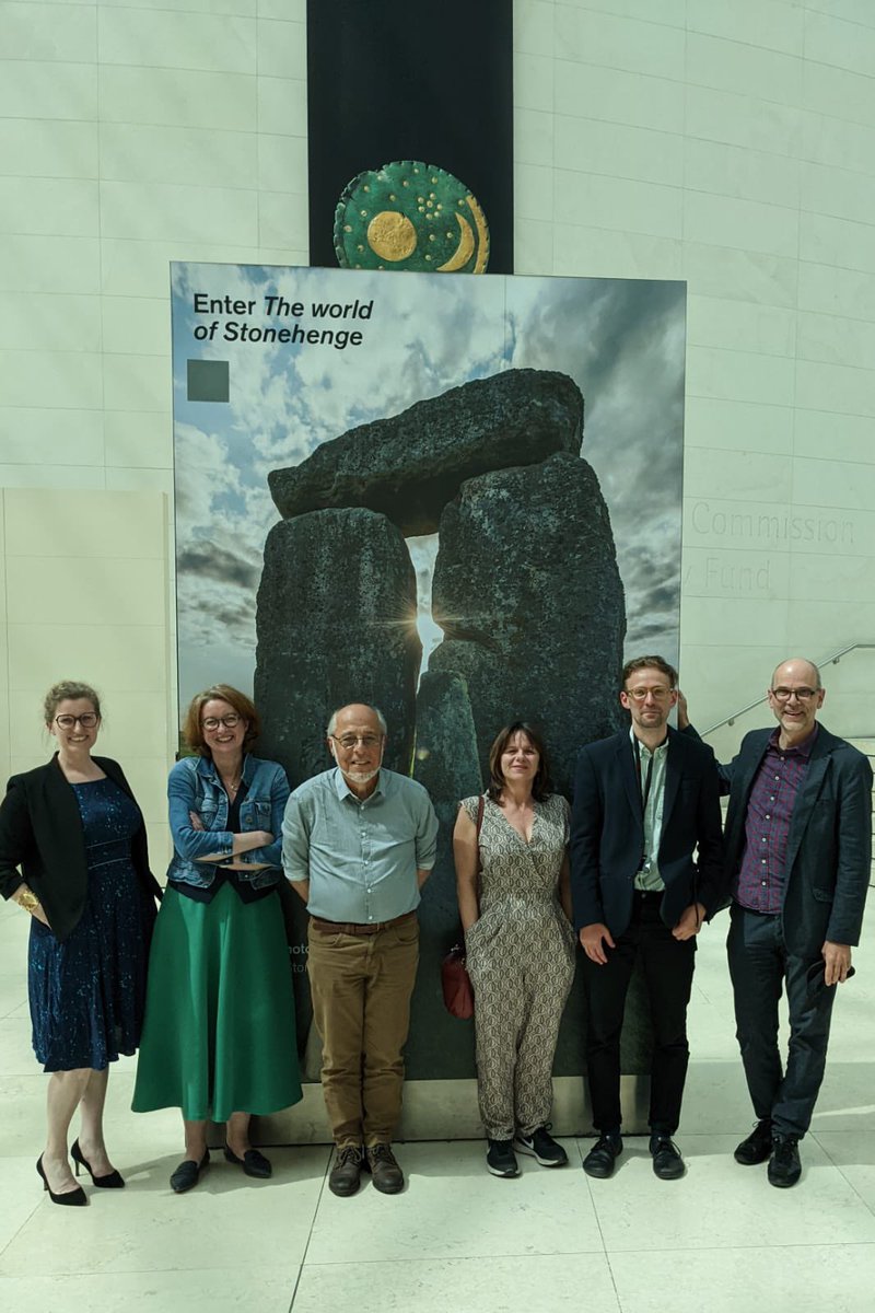 NWilkinBM's tweet photo. A real privilege and pleasure to welcome colleagues from @Archeonationale, @Inrap & #aprab to #TheWorldofStonehenge exhibition @britishmuseum yesterday — much to share and discuss 💫 https://t.co/ft6qQfEbNZ