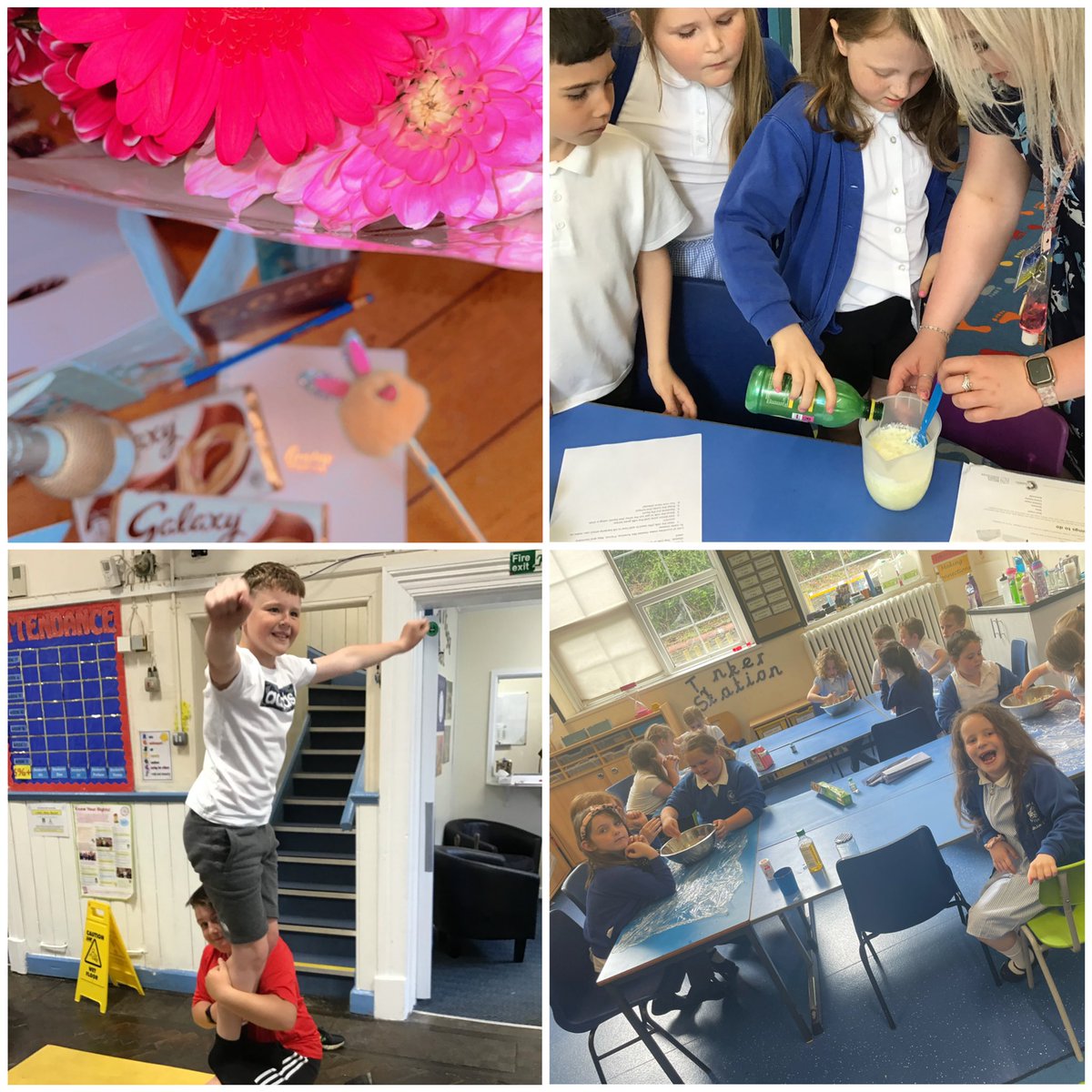 MissWalsh19's tweet photo. Cheerleading, cheese making and art club⭐️ Looking back on memories from my second teaching practice and I couldn’t feel prouder🥺 A HUGE diolch to everyone at @DeriSchool @MissBourne1 and @MissReesDeri for all your support! https://t.co/zyqLjOoi4m