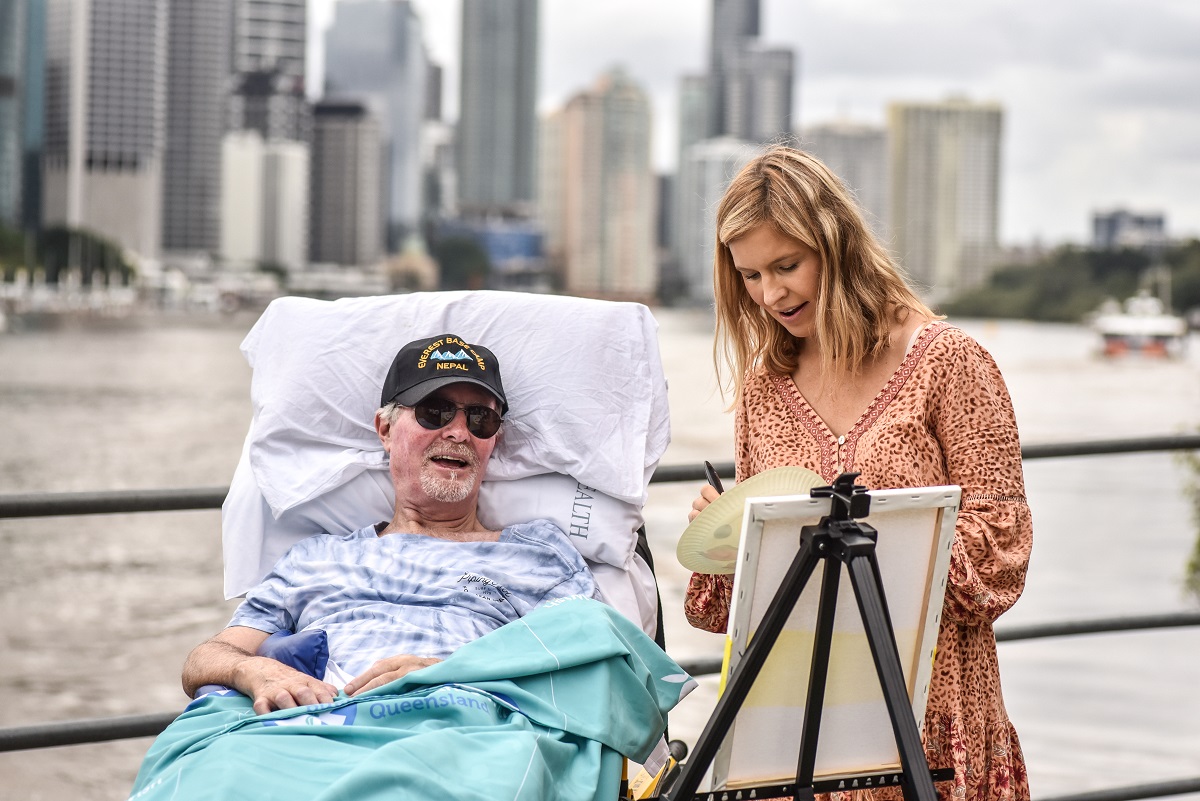 PalliativeCareQ's tweet photo. Another Ambulance Wish fulfilled. Peter’s Wish was to spend time with family at Kangaroo Point Cliffs. https://t.co/ZVOp3NmXJA

Thanks @MetSthHealth Community Palliative Care for partnering with us for this wish, and @qldhealth &amp; @QldAmbulance for ongoing support. https://t.co/7p8iSJiura