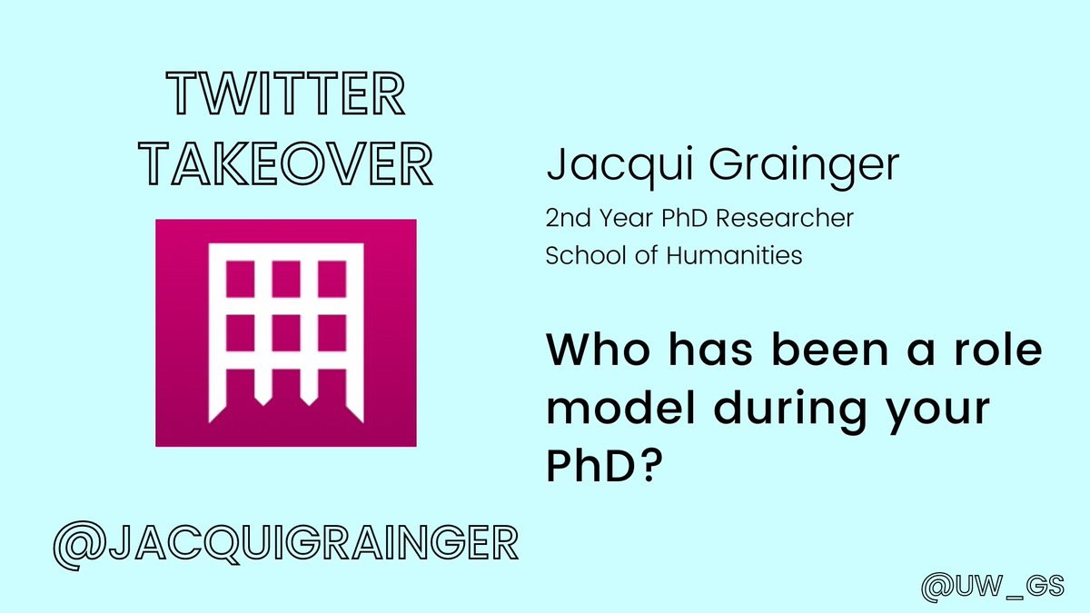 UoW_GradSchool's tweet photo. #TwitterTakeover
"Lisa Jardine"
- Jacqui Grainger, 2nd Year PhD Researcher, School of Humanities @wminhumanities
#PhDShowcase #UoWGradFest22
@JacquiGrainger https://t.co/JhJ9ga2xuy