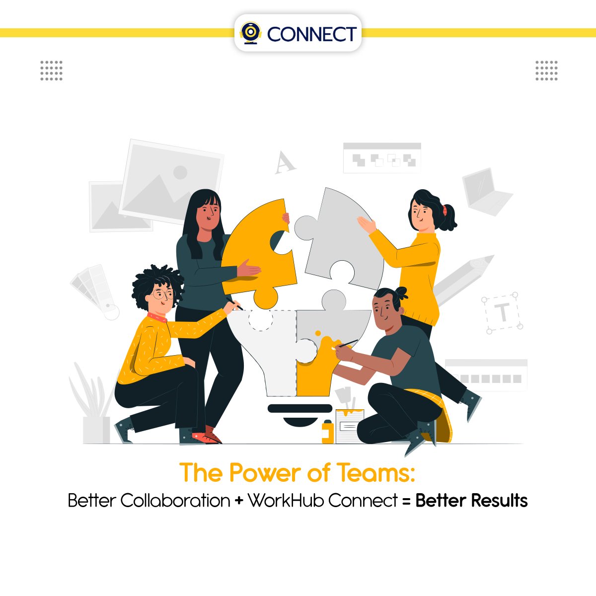 WorkHubConnect's tweet photo. Great teams don't work in silos; instead, they bring their unique value to their projects with effective collaboration and communication.
Start your 1-Month Free Trial of WorkHub Connect today.
https://t.co/XonRsYJpJO
#WorkHubConnect #RemoteWork #VideoConferencingSoftware https://t.co/tg63quz9OH