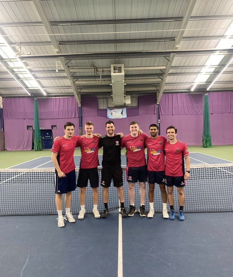 NTU_Tennis's tweet photo. MENS 1s SEAL PROMOTION

A massive congratulations to NTU M1s who have sealed promotion to Premier North for the first time in our history.

#ProudtobeNTU #BleedPink #unitennis https://t.co/S7ooebKsfo