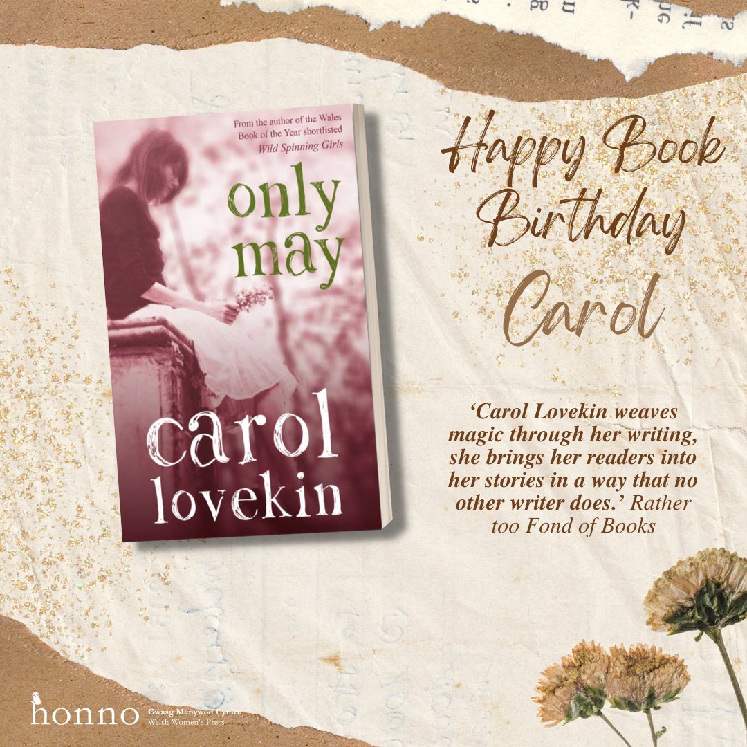 honno's tweet photo. It's #ReleaseDay today for #OnlyMay. Congratulations @carollovekin we're absolutely buzzing with excitement.🐝🍾🎉
#newbook #newrelease #booklover #carollovekin #honno #wales #welshbook #welshwriter #authorlife #readwelshwomen #womenwriters #RT https://t.co/RIA607ZkbV