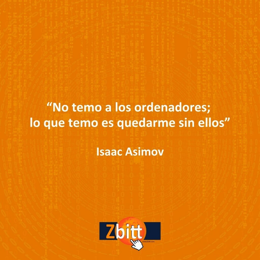 ZbittNovelda's tweet photo. '' No temo a los ordenadores; lo que temo es quedarme sin ellos ''
#zbitt #frases #motivacion ##informática #IsaacAsimov #novelda #tiendadeinformatica https://t.co/preq6Am4t7 https://t.co/GpxLWxhvkX