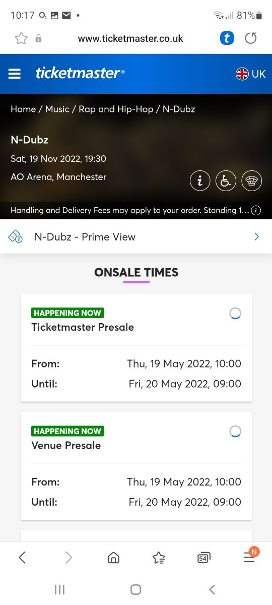 lottie912's tweet photo. @TicketmasterUK 
Are you actually being serious? Keeps kicking me out of the queue eveytime, not loading at the end and now I'm at the back of the queue. Thanks a bunch 😬 https://t.co/dLNp24XCA5