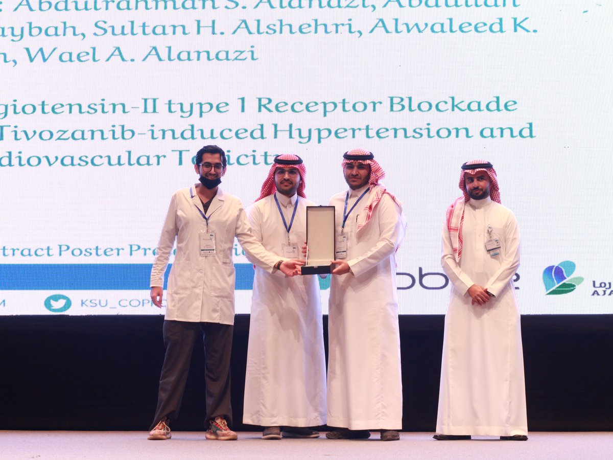 KSU_COPRD's tweet photo. الحاصل على المركز الثاني والثالث بجائزة:
Best Professional Poster Presentation Award🏆

#COPRD_11 https://t.co/1p4AaH2TlK