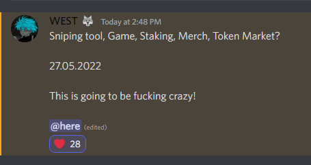 27.05.2022, Stay wolfish 🐺

G u s U t h G R v v 

15 uses, Good Luck 🎉🎉