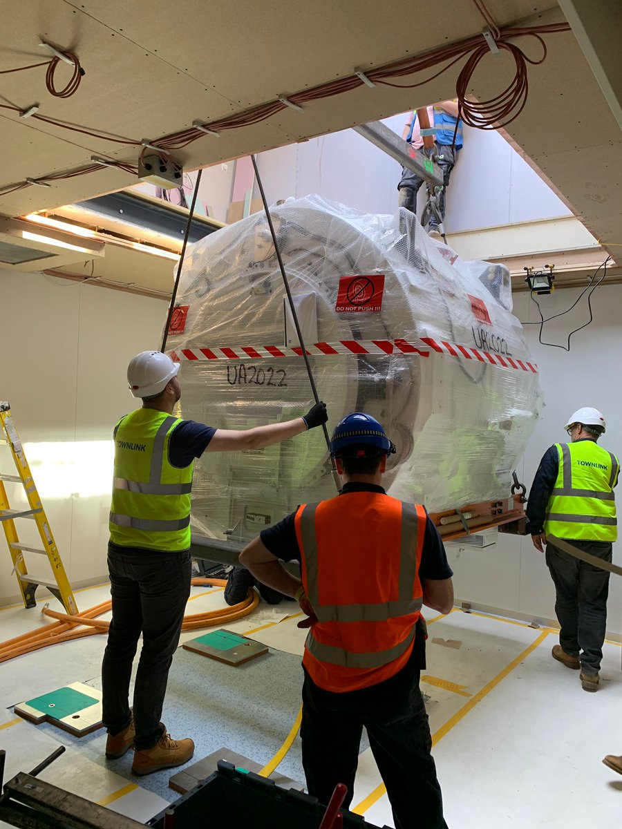 LouiseD30754664's tweet photo. Delighted to announce that we received delivery of our new MRI machine here in Temple Street with our new CT machine to follow. Thanks to #gehealthcare #Kavanaghs #Townlink. All made possible by our wonderful public donations via our Fundraising Department. 👏 Exciting times https://t.co/ebptdnc2sc