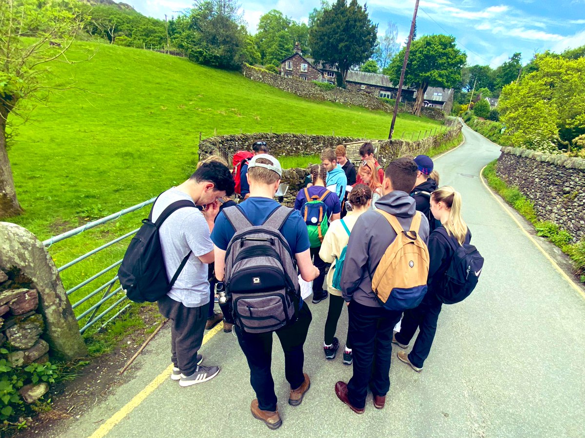 _AGSGlobal's tweet photo. Our fabulous Y12 geographers making the first stop on our walk up to Easedale Tarn to investigate glacial landscapes #alevelgeography @AGS_Wirksworth https://t.co/2HLtp8KHrh