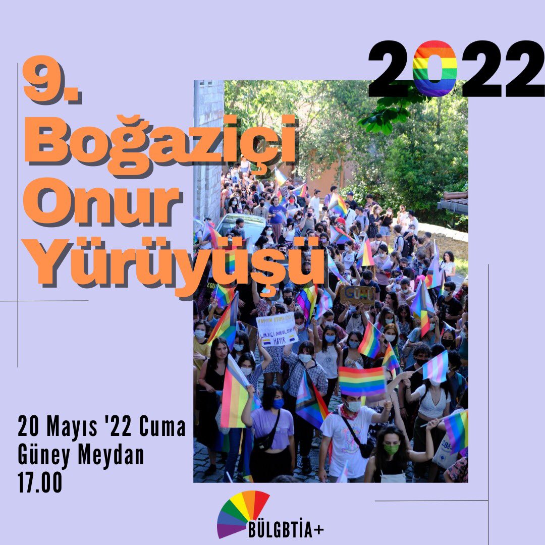 bogaziciLGBTIA's tweet photo. Bu kampüs bizim, bırakmaya da niyetimiz yok! Kulübümüzü kapatanlara, LGBTİA+ etkinliklerini engelleyenlere, üzerimize uygulanan mekansızlaştırma politikalarına inat biz yine yürüyeceğiz. Bu sene dokuzuncusunu gerçekleştireceğimiz Boğaziçi Onur Yürüyüşü’nde görüşmek üzere! https://t.co/nnhaNUmhJ6