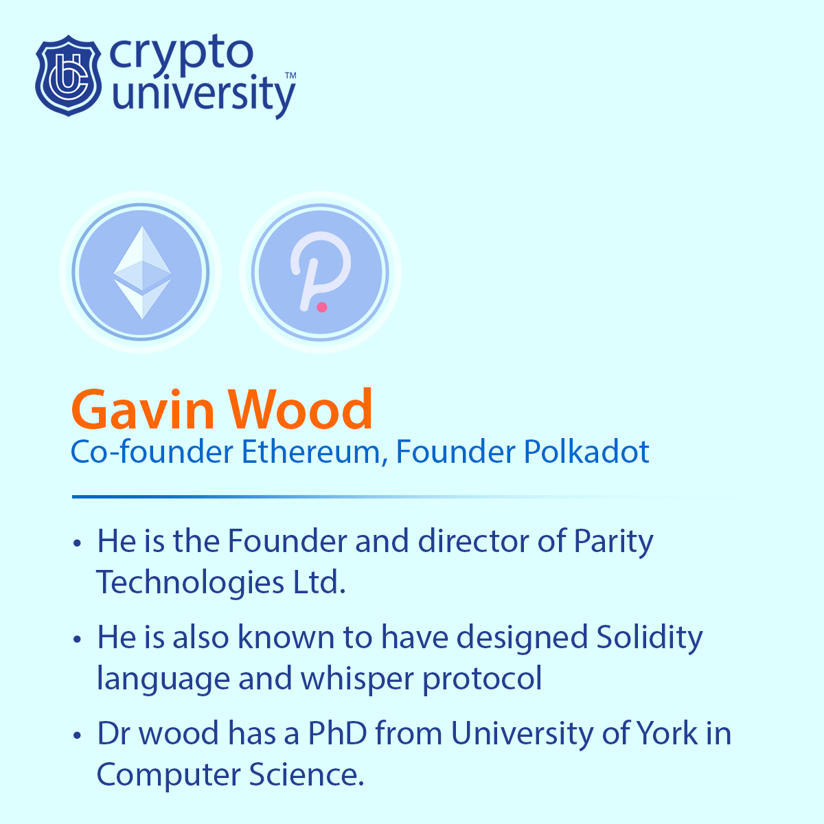 real3uni's tweet photo. Gavin Wood: The visionary behind Ethereum &amp; Polkadot  
.

📱Download  @realcryptowire
.
App now: https://t.co/X8zr3IFAn3
.
🏷️ #Cryptouniversity #cryptowire #gavinwood #polkadot #cryptocurrency #cryptotrader https://t.co/9H78ZuP43A
