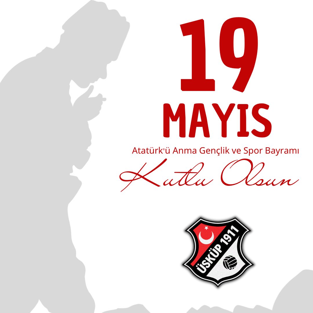 Ulu Önderimiz Gazi Mustafa Kemal Atatürk'ün Kurtuluş Savaşı'nı başlattığı, milli mücadelenin ve Cumhuriyetimizin ilk adımlarının atıldığı #19Mayıs Atatürk’ü Anma, Gençlik ve Spor Bayramımız kutlu olsun!