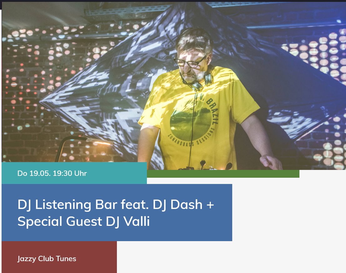 DjDashGermany's tweet photo. HEUTE => Donnerstag, 19. Mai 2022:
Dash at domicil Bar
#domicil
#Dash #DjDash @ @domicildortmund #DJ Listening #Jazz #Bar
19:30 Uhr bis 23:30 Uhr
+ #TheDorf live im Saal um 20 Uhr
+ neuer Aussenbereich
Alles bei freiem Eintritt!
Weitere Info:
https://t.co/VENCMm2Jgf https://t.co/USl551vBPb