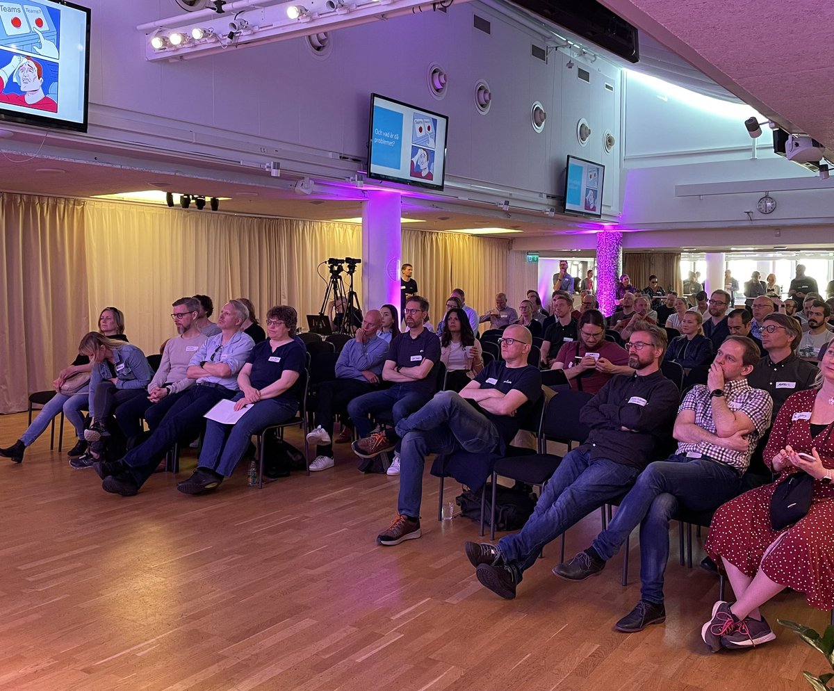 Arranging a physical conference for the first time in three years. Such a joy! #agilasverige2022