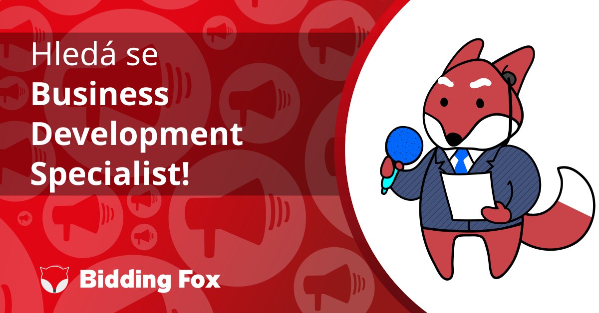 BiddingFox's tweet photo. Rozšiřujeme lišácký tým a hledáme posilu na pozici Business Development Specialist. 🔎🦊

Rád/a pracuješ s lidmi a zajímáš se o technologie, určitě si přečti inzerát a ozvi se nám. 📩
https://t.co/tQjymA3C17 https://t.co/Htx2YKlA3I
