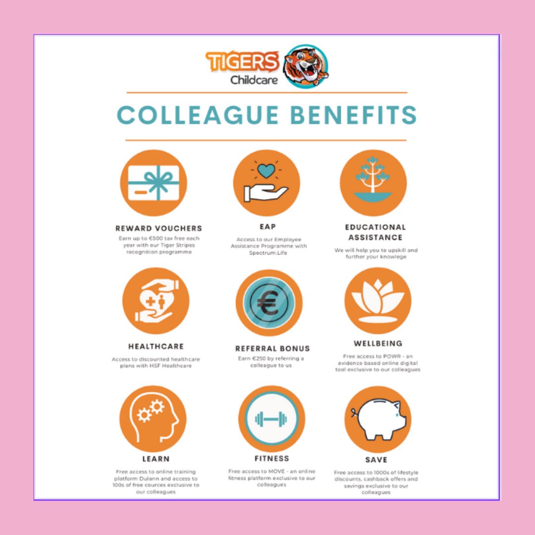 Are you passionate about childcare? If so, we would love to hear from you!
We’re looking for a variety of positions to be filled in our centres.
Great salary, great benefits and a great team to work with!
Send us your cover letter and CV to jobs@tigerschildcare.com