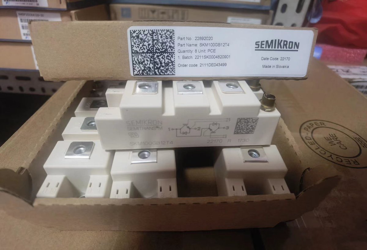 new stock:
P/N: SKM100GB12T4
Brand:SEMIKRON
anyone needs contact me to get the best price!
#diyprojects  #edgecomputing #embedded #embeddedsoftware #embeddedsystems #embeddeddevelopment #embeddedengineer #embeddeddesign #hardware #hardwaredesign #hardwareengineer #Stocks