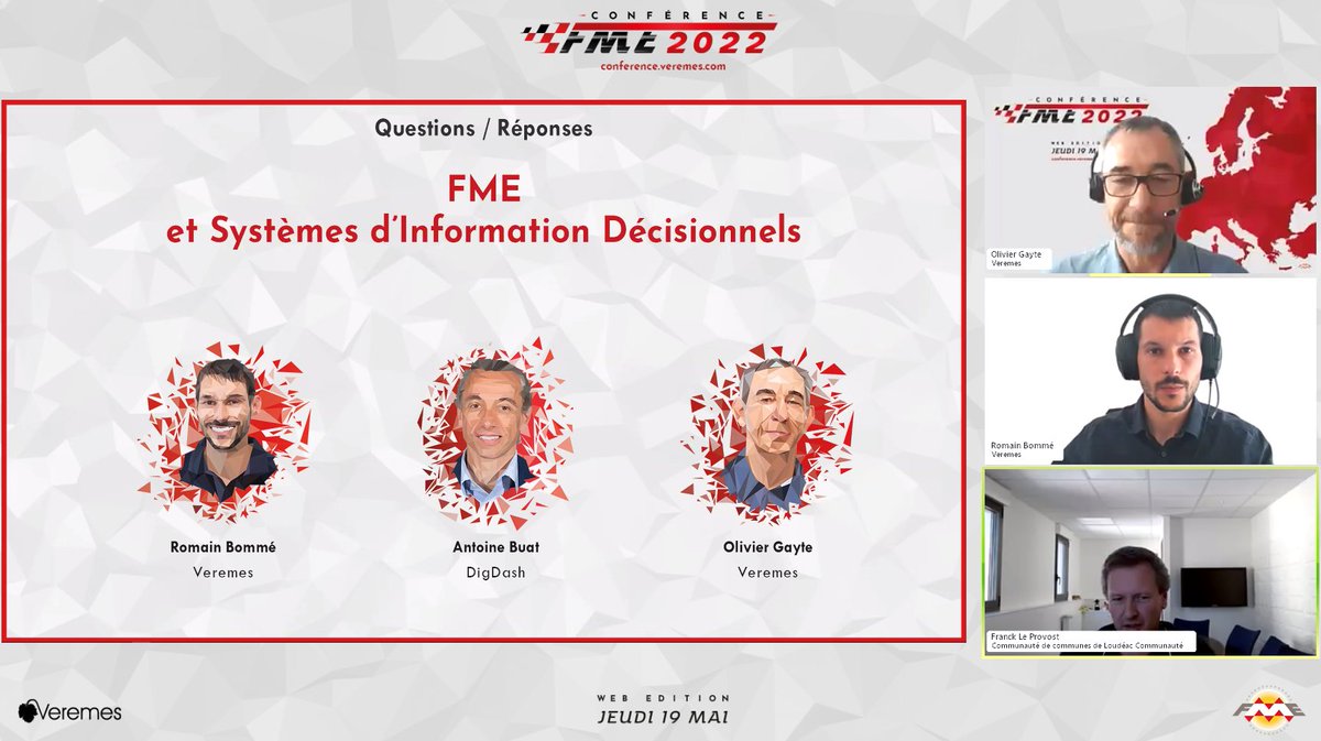Veremes_Info's tweet photo. La Conférence #FME continue avec une présentation sur l'analyse décisionnelle. 
Merci à Antoine Buat de #DigDash pour son intervention et à Franck Le Provost de la Communauté de communes de Loudéac Communauté en Bretagne pour sa participation aux Q&amp;R.

#FMEData #FMEWT2022 https://t.co/SLZcLkkkx6