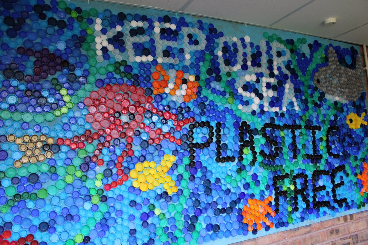 MortimerPrimary's tweet photo. The whole school have been saving plastic bottle tops to raise awareness of the dangers of plastic pollution and promote the message 'Keep Our Sea Plastic Free.' @SEALIFE_schools #SEALIFEseasavers https://t.co/suOoMvbncQ