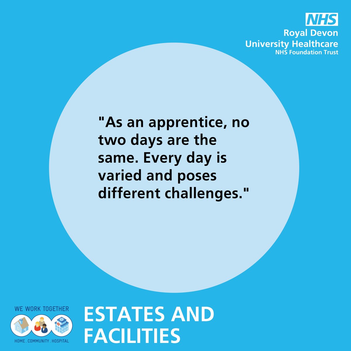 RDUH_Facilities's tweet photo. Who REALLY does like everyday being the same?👎 We received some feedback from our past apprenticeships below ⬇️

Our Support Services Apprenticeships are still live, see the link below for more information! 
https://t.co/DhFa4gufIc https://t.co/a3VNnDern1