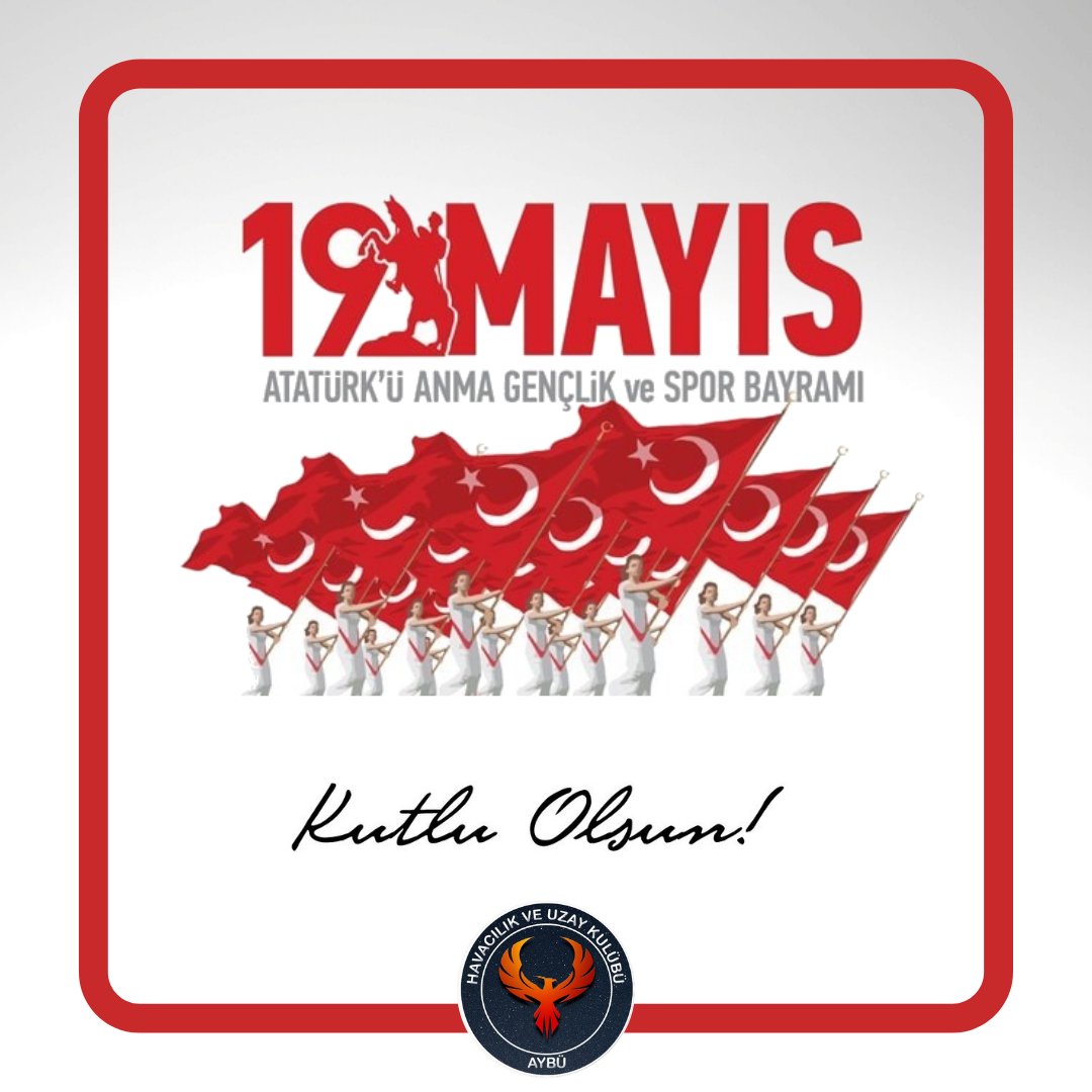 Atatürk'ü saygı ve rahmetle anıyor, milletimizin Gençlik ve Spor Bayramı'nı kutluyoruz.