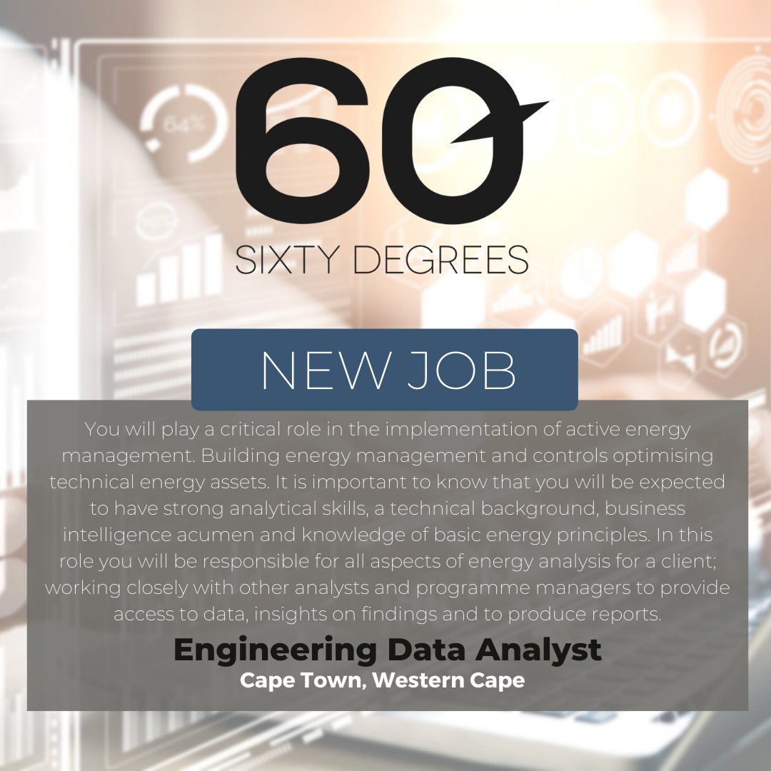 test Twitter Media - New #JobAlert - Engineering Data Analyst in Cape Town, Western Cape.
For more information & to apply, please click on the below;
https://t.co/20wFCNIwom
#Engineering #Data #Analyst #Capetown #WesternCape #hiring https://t.co/kePkNS9zR2