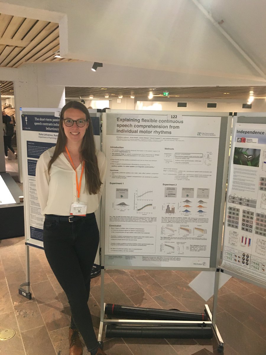 czepsil's tweet photo. The fabulous @lubinus_c is currently presenting her #ICON2022 #ICON2020 poster on flexible continuous speech comprehension and individual motor rhythms. Do come along and check it out! 😍😍 #rhythm #speech #neuroscience https://t.co/hRqlMF1ieO