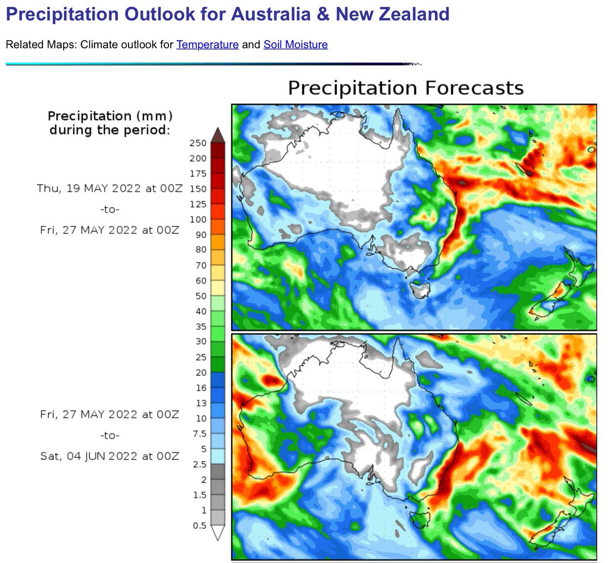 Is it any wonder the ag industry has lost faith in weather forecasting, when the prediction goes from the first snapshot at lunchtime (looking good for SA) to the second one on the same evening???
How can you predict one extreme to the other within a few hours?? 🤷‍♂️
