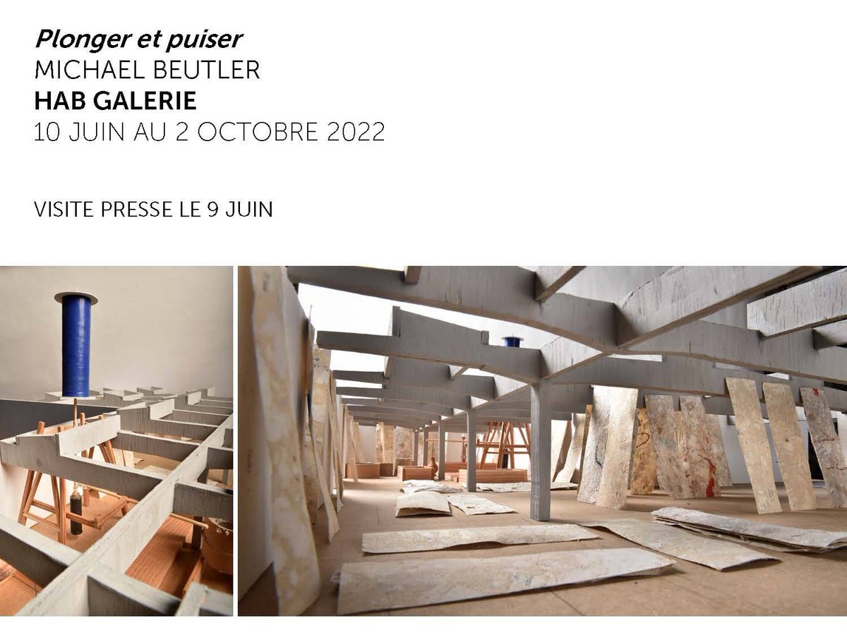 levoyageanantes's tweet photo. Expo de l'été dès le 10 juin à la HAB Galerie 
Michael Beutler y installe une usine à papier 
#Nouveauté #programme2022 #LVAN #Nantes https://t.co/UL5EWjmBt0